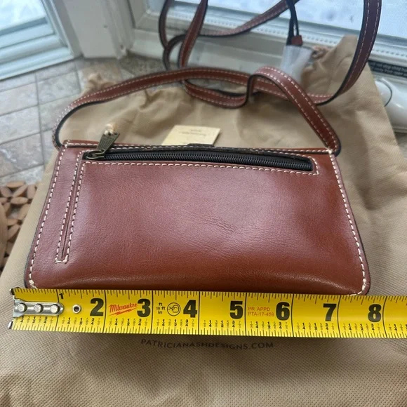 Patricia Nash Floral Embossed Tan Crossbody Bag TORRI TOOLED P06107 FLORANCE - Picture 9 of 13